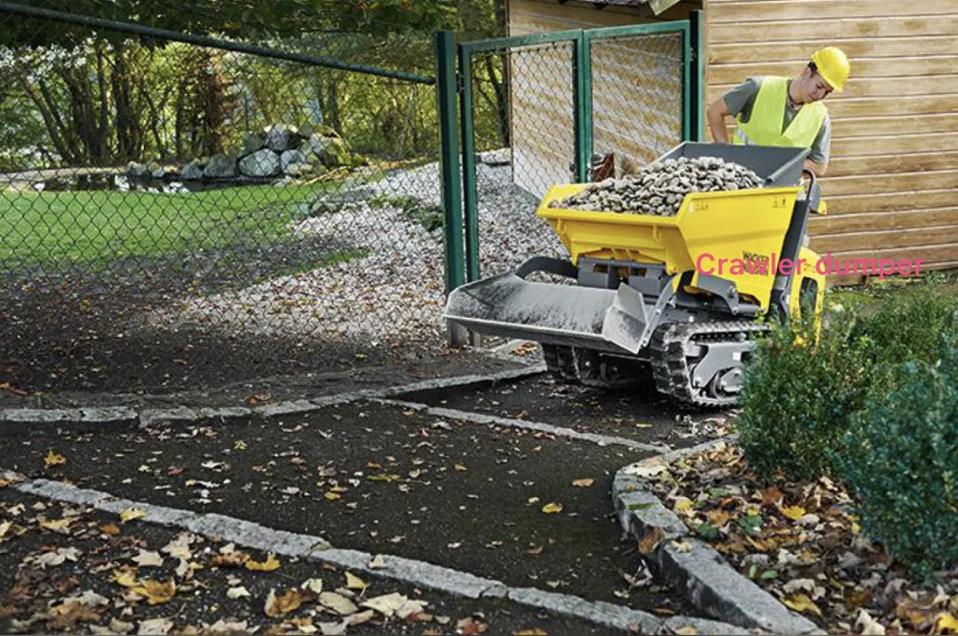 1ton Payloads Light Duty Mini Crawler Dumper For Mining Transportation 5