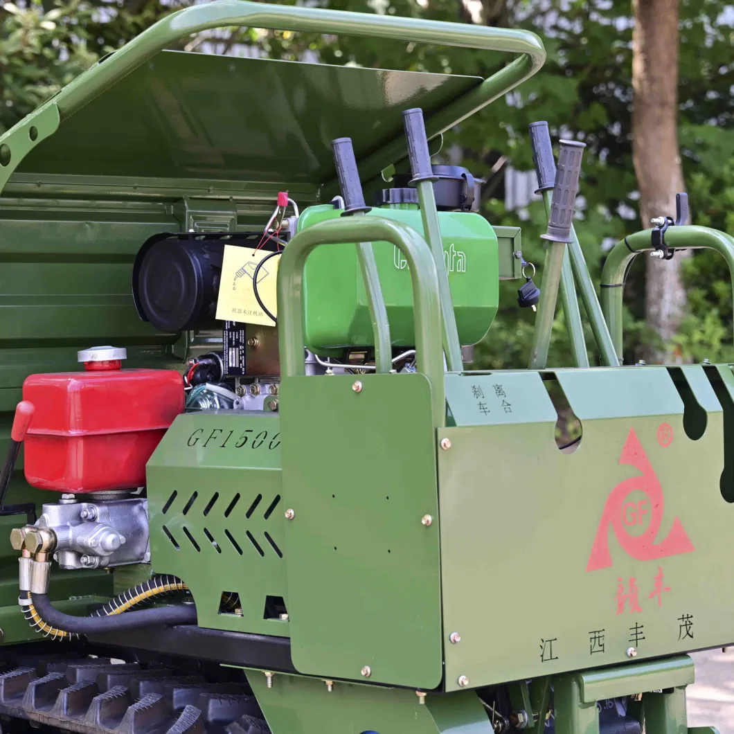 Diesel Engine Powered GF2000 Rubber Crawler Dumper Track 2000kg Construction Machinery 2