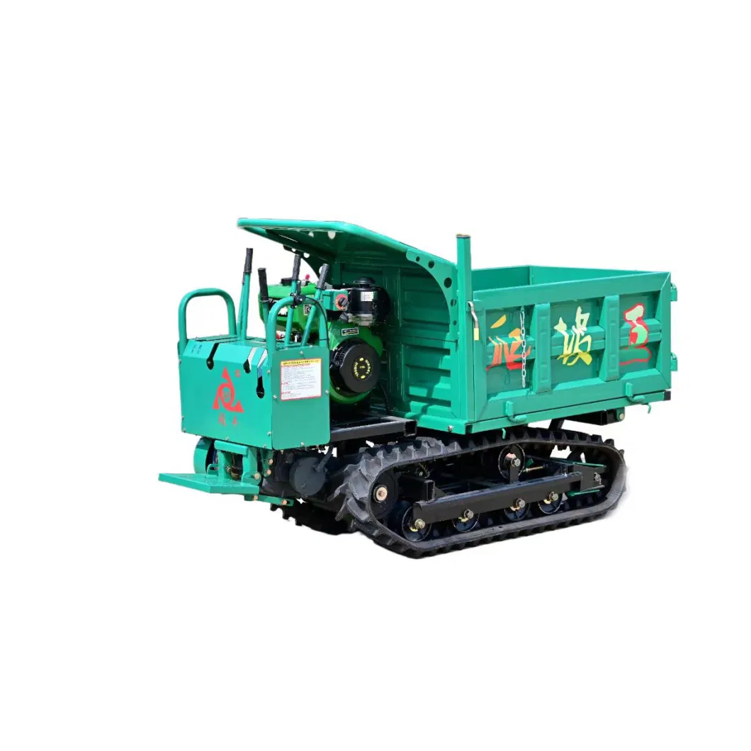 1 Ton Maximum Load GF1000 Crawler Dumper Truck Hydraulic Tipping Side Dumping 2