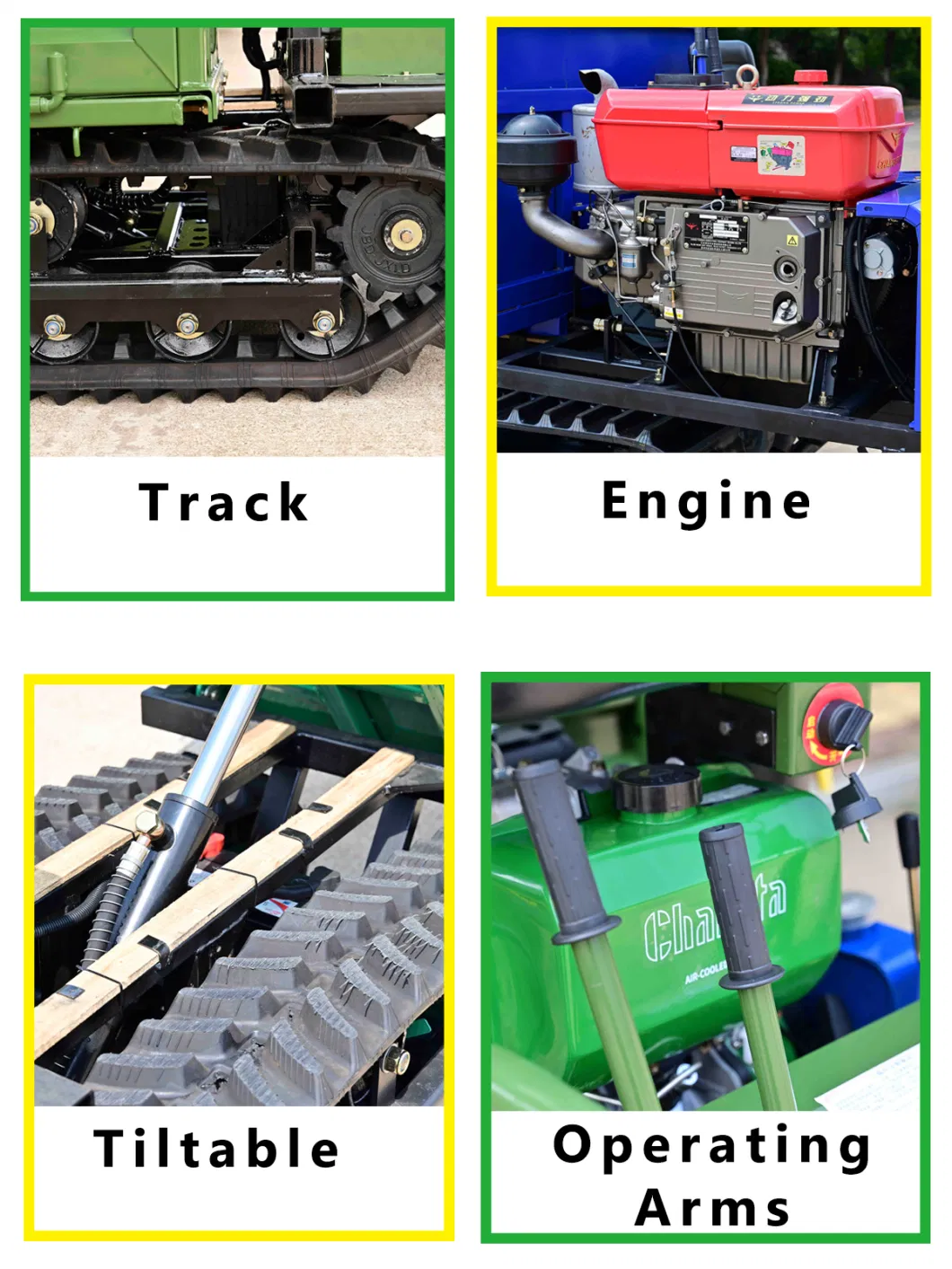 High Efficiency Durian Harvesting Machinery 3000kg 20.1kw / 2600r/Min Engine Power Popular in Indonesia GF3000 Tracked Dumper