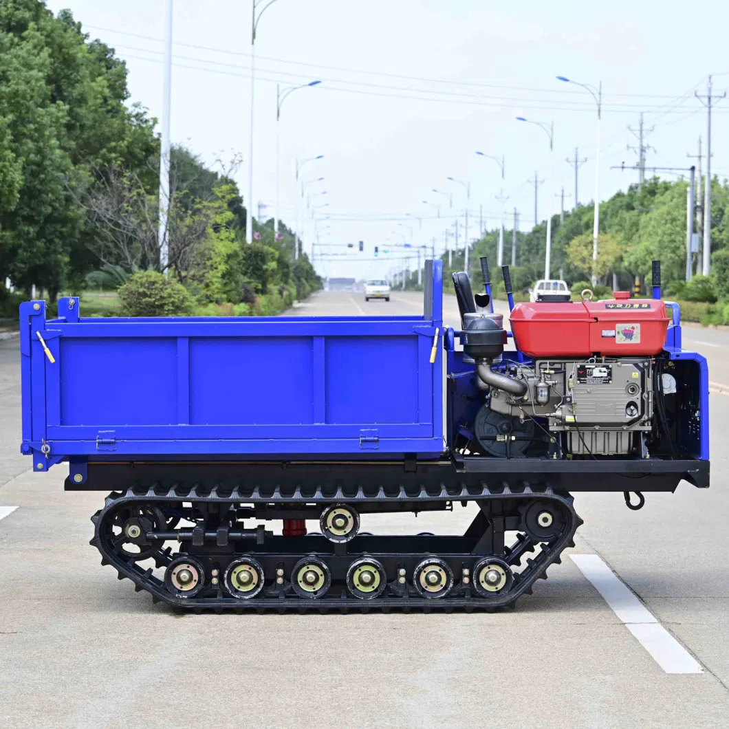 3000kg 20.1kw / 2600r/Min Engine Power GF3000 Tracked Dumper High Efficiency Durian Harvesting Machinery 4
