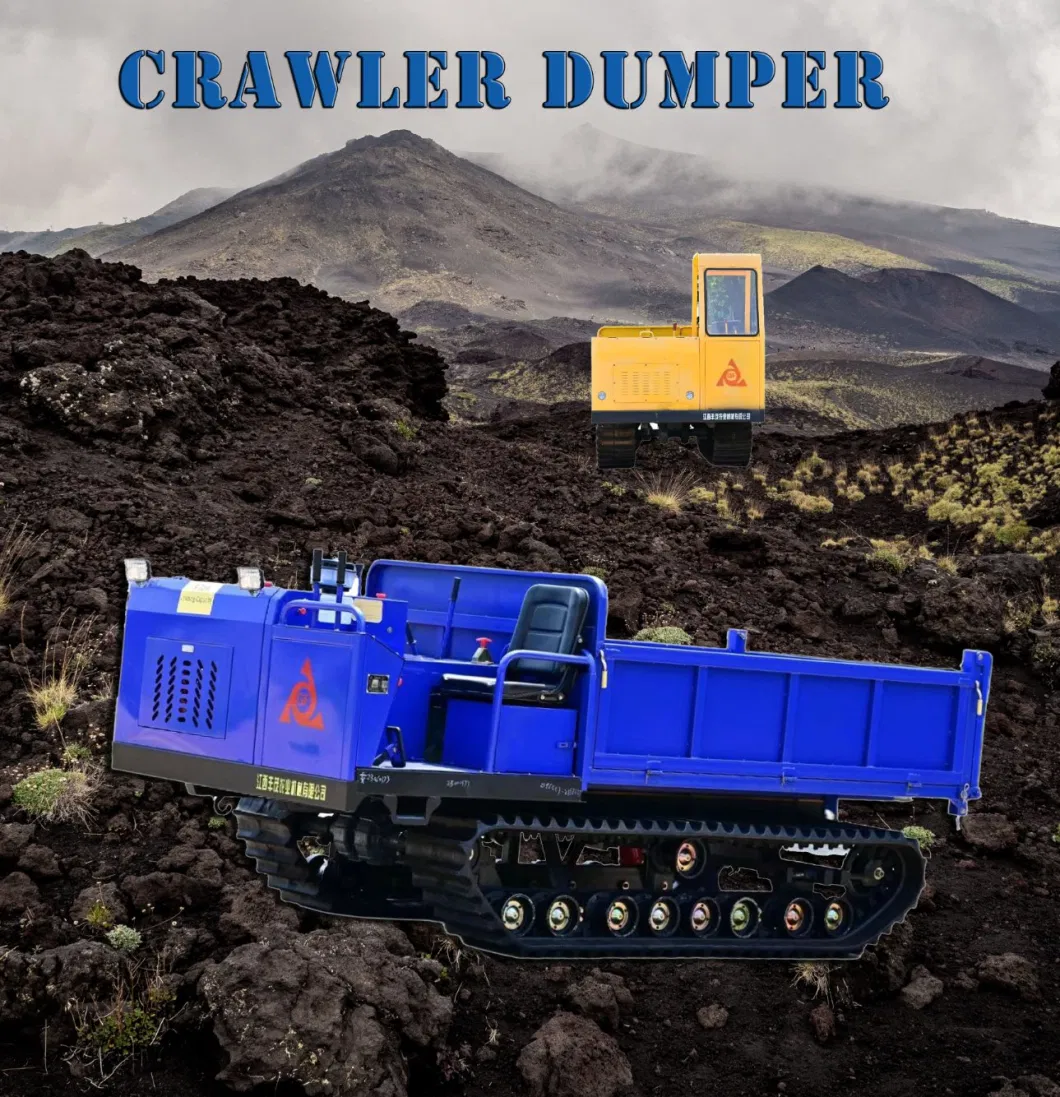 Agricultural Machinery 3.5 Tons Crawler Tipping Truck Light Duty Hydraulic Dumping Diesel Engine Powered 0