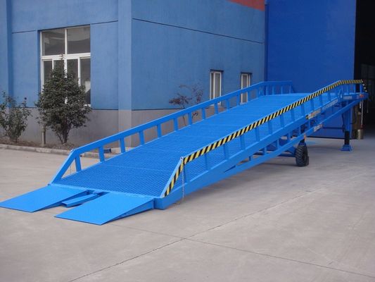 DCQY10-0.5 10 Ton Mobile Hydraulic Ramp, Portable Loading Dock Ramp Customizable