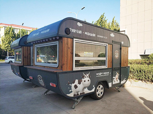 Australia Standard Outdoor Mobile Food Trailer Coffee Ice Cream Hot Dog Pizza Snacks Return