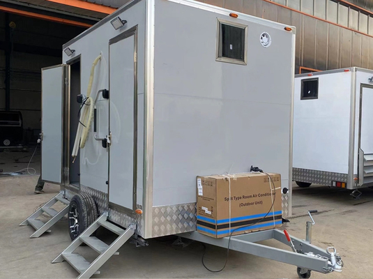 Afforda Luxury High Quality Portable Restroom Bathroom Mobile Toilet Trailer For Beach Wedding Party Various Scenarios