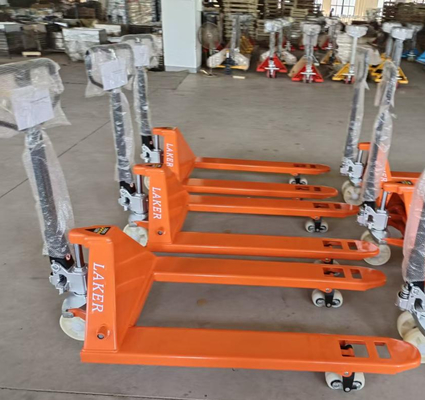 3-Ton Hand Pallet Truck with Double nylon wheels for 3000kg Warehouse Material Handling
