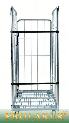 Practical Warehouse Specific 3 Sided Roll Cage Elastic Band Fixed
