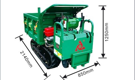 1 Ton Maximum Load GF1000 Crawler Dumper Truck Hydraulic Tipping Side Dumping