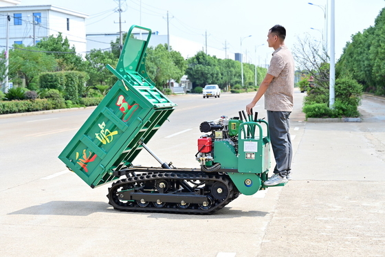 1 Ton Maximum Load GF1000 Crawler Dumper Truck Hydraulic Tipping Side Dumping