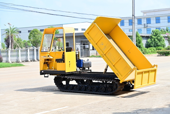 4 Tons Side Dumping Tracked Dumper Heavy Duty Material Transport Forestry Machinery