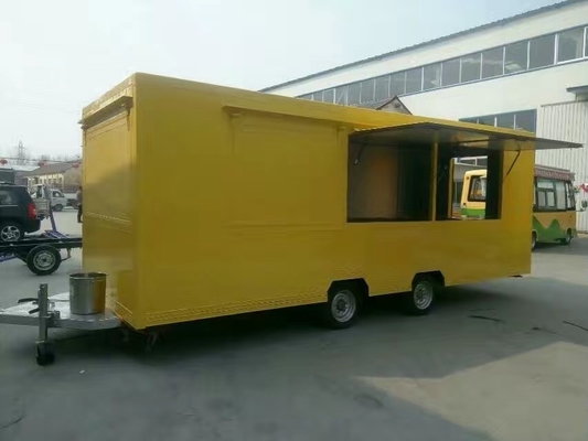 Movable square Food Truck Trailer For Making Ice Cream, Donuts, Pizza And Burgers