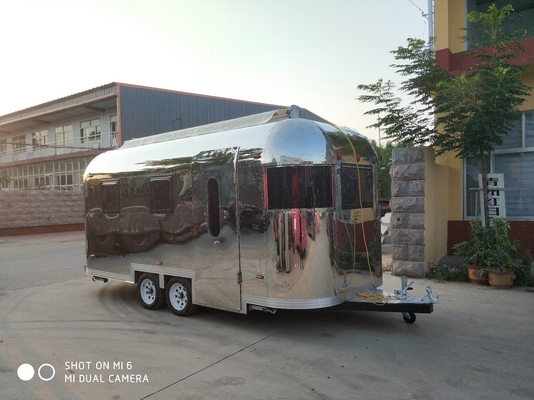 Luxury Airstream Mobile Food Trailer Multifunctional Street Food Truck Trailer