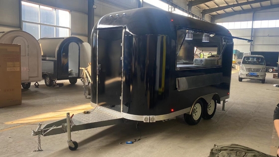 Luxury Airstream Mobile Food Trailer Multifunctional Street Food Truck Trailer