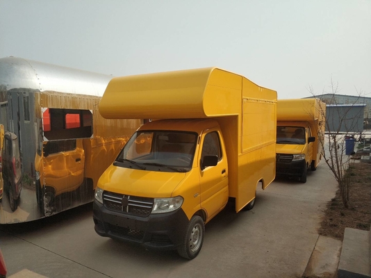 Colorful Mobile Food Vending Carriage Food Trailer With Cooking Equipment