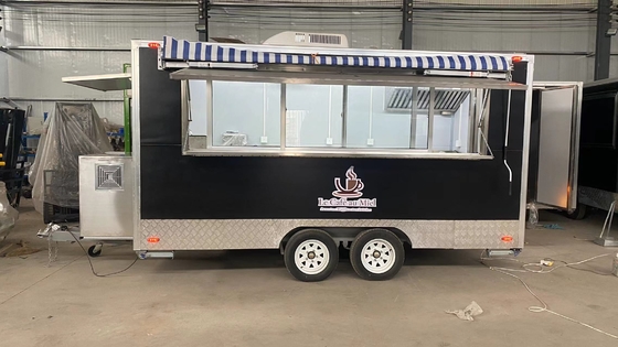 food trailer Coffee Hot Dog Food Carts With Full Kitchen, Mobile Ice Cream Food Trailer