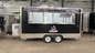 Multifunctional Movable Square Food Trailer  Hot Dog Sandwich Pizza Food Cart Trailer