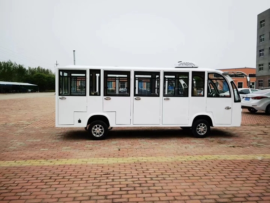 Battery Operated 14 Seats Sightseeing Bus Electric Vehicle for Scenery Spot full-closed truck