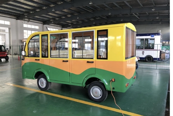 Lithium battery powered vehicle 8-10 seats sightseeing bus on cheap prices