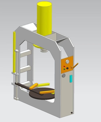 ISO Certified TP160 Industrial Forklift Solid Tire Press Machine with Steel Frame