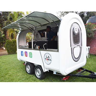 Wholesale Price Customizable Mini Catering Icecream Trailer With Glass Reinforced Plastic