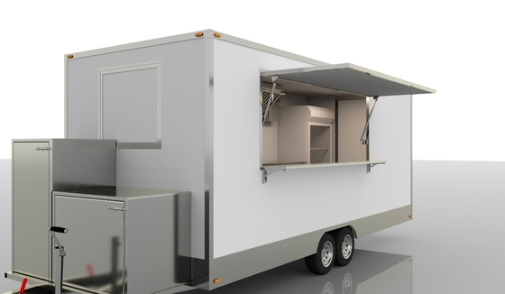 Customized Electric Stainless Steel Food Trailer For Convenient Food Service
