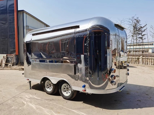 Affordable CE Custom Food Trailers Camper Van Snack Catering Cart Fully Equipped Food Trailer