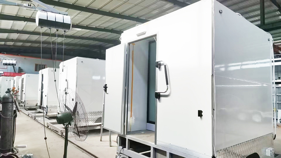 LAKER Customized Luxury Toilet Trailer 2 Station Portable Restroom Trailer