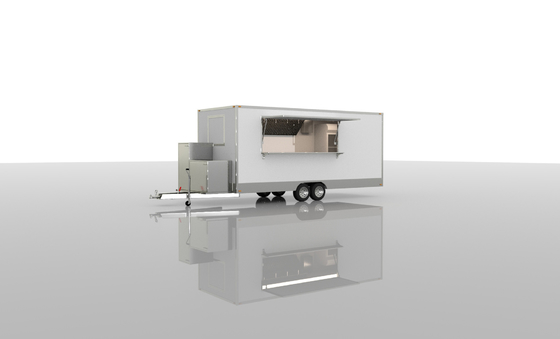 2024 Food Truck Trailer Outdoor Mobile Food Trailer Coffee Ice Cream Hot Dog Pizza Snacks