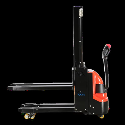 Light Duty Initial Lift Electric Reach Stacker With Battery Charger