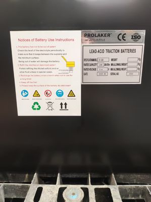 Customized Rechargeable Forklift Lead Acid Battery 36V 245Ah With CE Certification