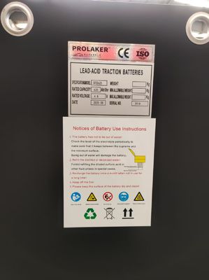 High Performance Rechargeable Lead Acid Forklift Traction Battery 48v 5PZS625