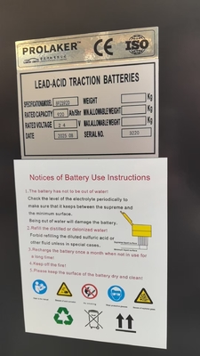 8PZS920 24V Warehouse Forklift Lead - acid Battery 920Ah with Customization Service