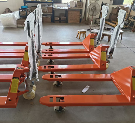 3-Ton Hand Pallet Truck with Double nylon wheels for 3000kg Warehouse Material Handling