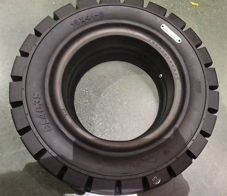 125/75-8 Solid Forklift Tires Rubber Black CL403S