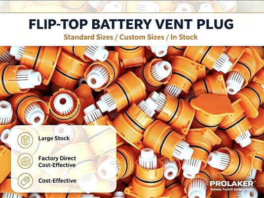 Factory Wholesale High‑Performance Flip Top Vent Cap, Flame‑Arresting Tight‑Seal Reusable Battery Filling Cap Accessory For Multiple Forklift Battery Models