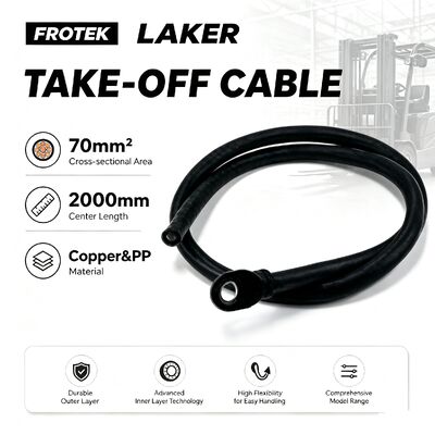 70/2000 Heavy Duty Forklift Battery Take-off Cable with High-Flexibility and Corrosion Resistant Copper for Forklift Spare Parts