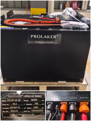 High‑capacity safe lithium‑ion battery, equipped with reliable built‑in BMS protection system, maintenance‑free & long service life, compatible with most forklift brands