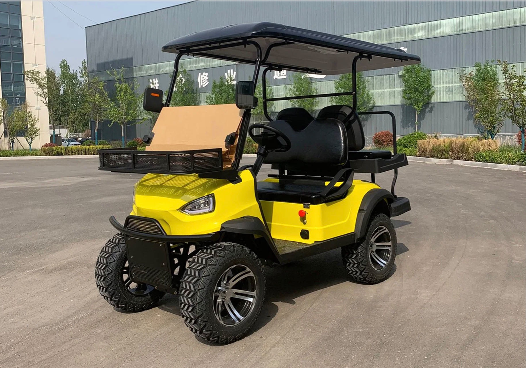 Low Cart Low Speed Electric Powered Golf Cart With Lead Acid Battery 30km/h Max ...