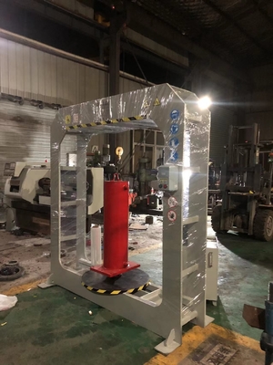 120Tons Forklift Tire Press Machine TP120 For Disassembling Solid Tires With Adjustable Press Frame