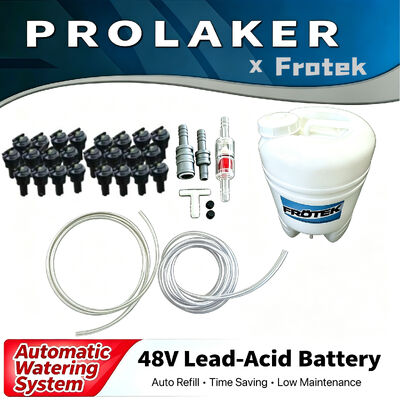 Premium Hot Selling Brand Frotek Automatic Watering System Kit Acid Resistant Auto Stop Refill Valve For Warehouse Forklift Tractor Industrial Lead Acid Battery Maintenance